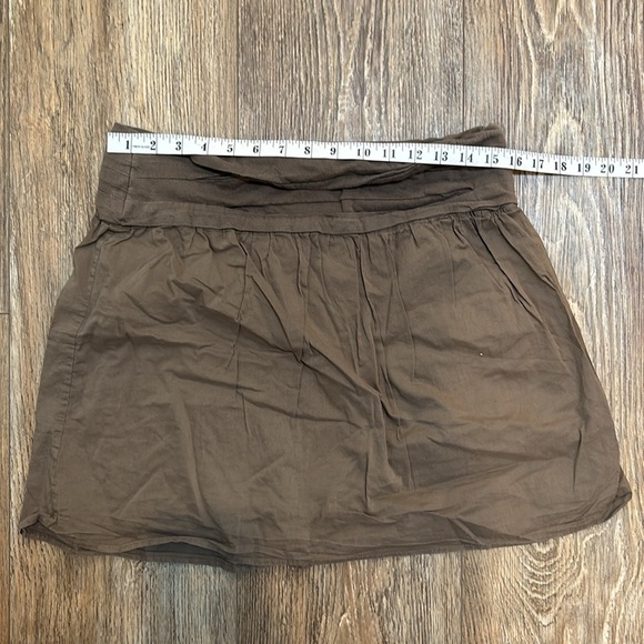 Loft 100% Cotton Skirt Brown Women's Small Beach Vacation Holiday Boho Hot Warm - Picture 5 of 5